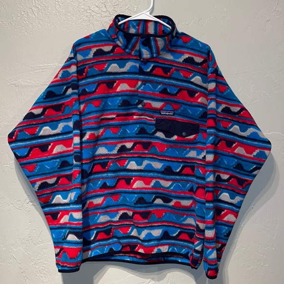 Patagonia Other - Vintage Patagonia synchilla pullover psychedelic Aztec pattern beautiful colors